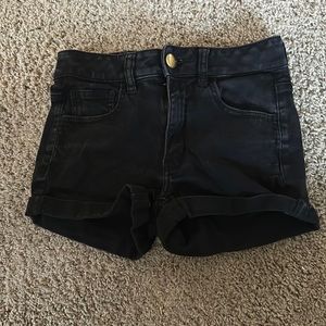 American Eagle Black Denim Shorts